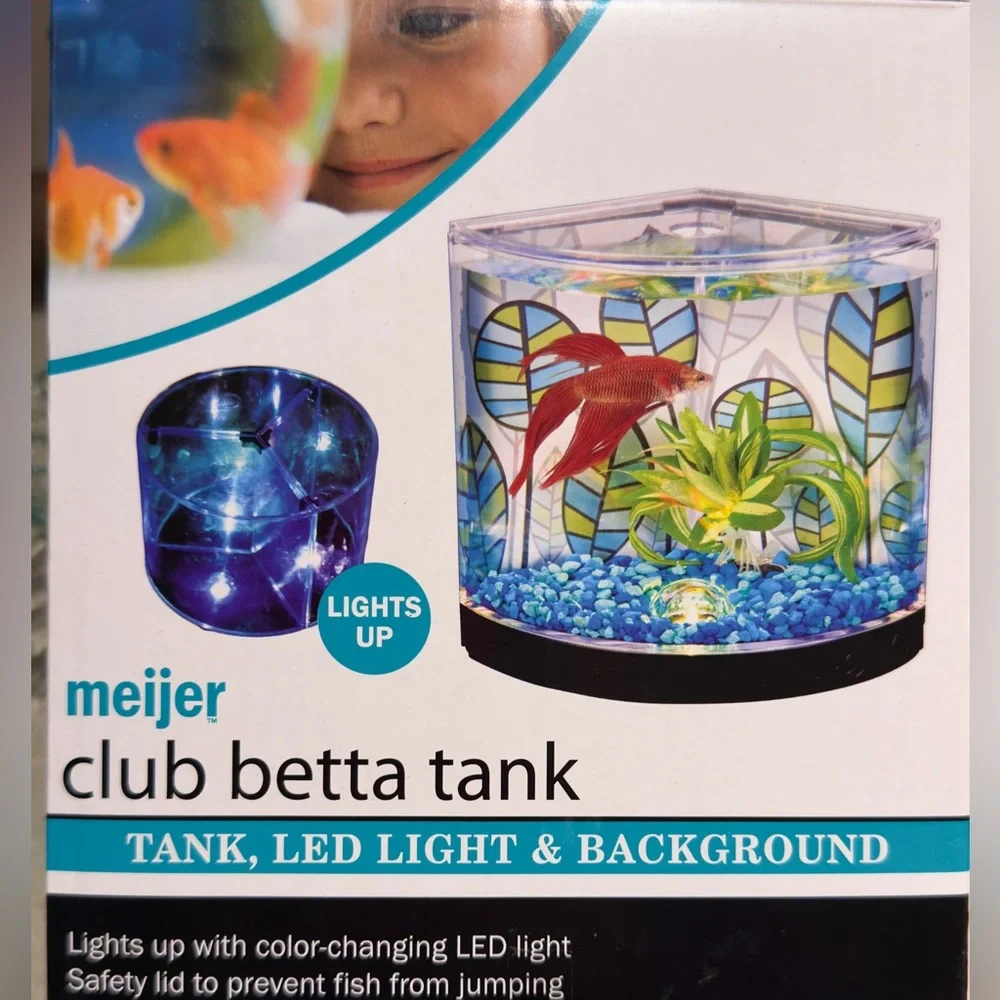 Club Betta fish Tank with LED Light